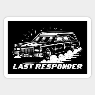 Last Responder // Hearse Retro Design Magnet